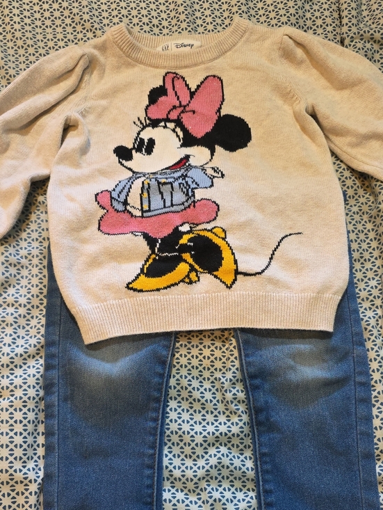 Disney Other - Disney Minnie Mouse Knit Pullover with Lucky Brand Jeans